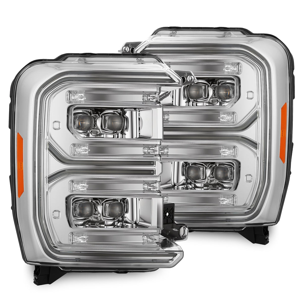 AlphaRex 2023 Ford F250-F450SD Luxx Series LED Proj Hdlights/ Chrome Activation Lt/ Seq Signal/DRL