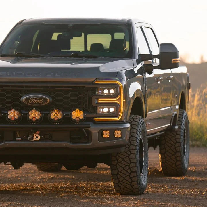 AlphaRex 2023 Ford F250-F450SD Luxx Series LED Proj Hdlights/ Chrome Activation Lt/ Seq Signal/DRL
