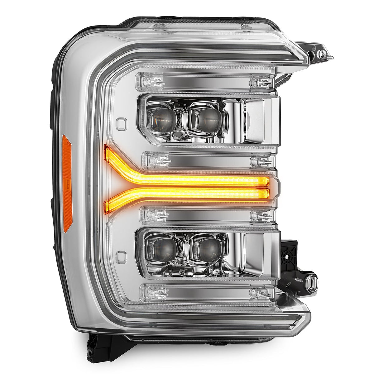 AlphaRex 2023 Ford F250-F450SD Luxx Series LED Proj Hdlights/ Chrome Activation Lt/ Seq Signal/DRL