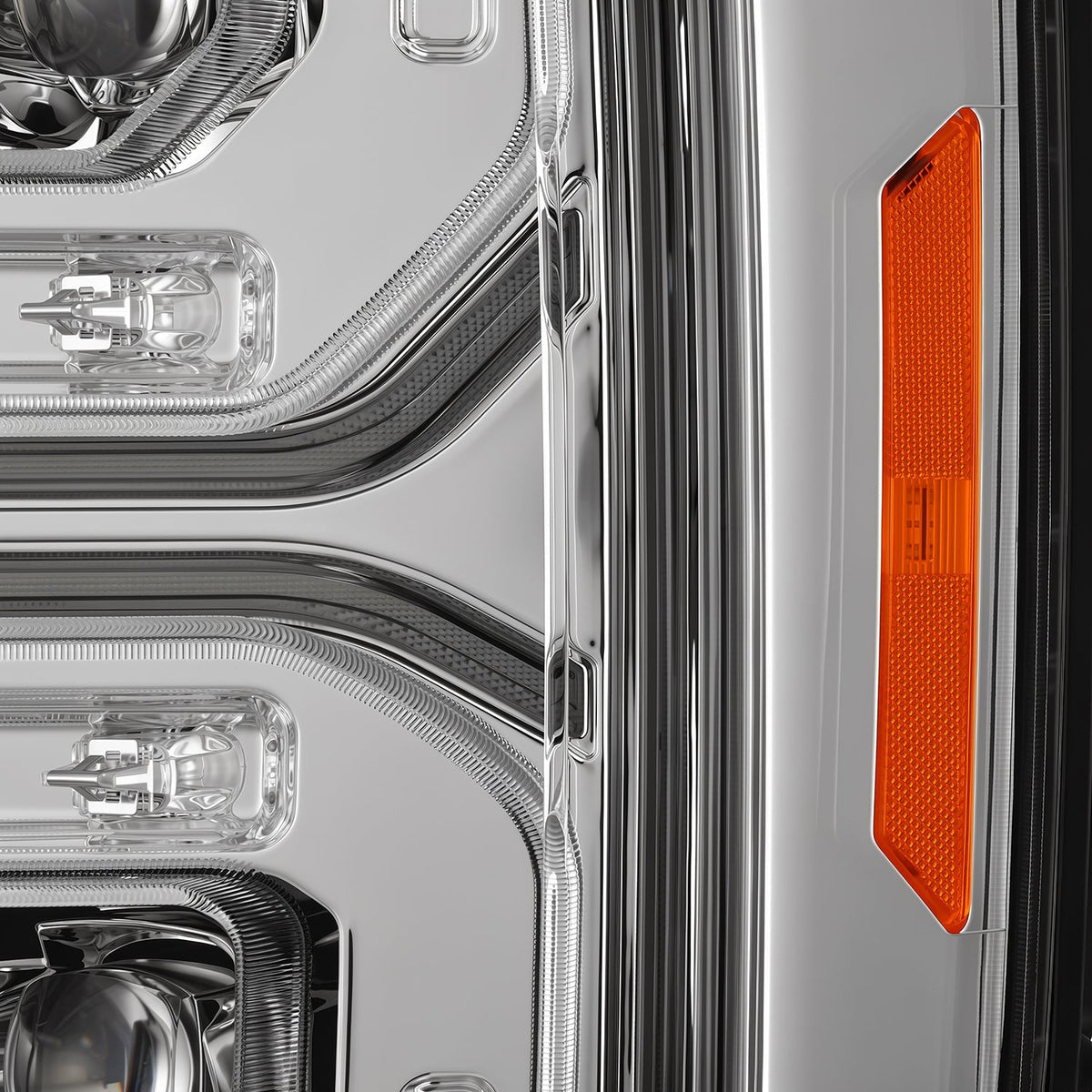 AlphaRex 2023 Ford F250-F450SD Luxx Series LED Proj Hdlights/ Chrome Activation Lt/ Seq Signal/DRL