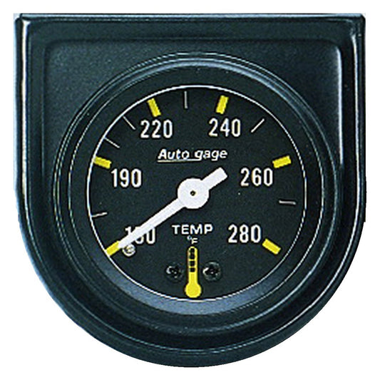AutoMeter AutoGage 1 1/2in Mechanical 280 Deg Water Temp Gauge - Black (2352)