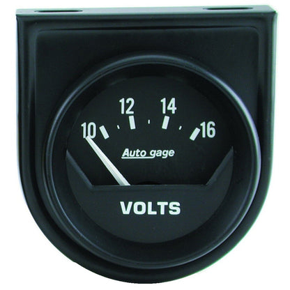 AutoMeter AutoGage 2in Voltmeter 10-16V Auto Gauge - Black (2362)