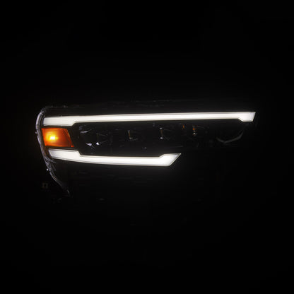 AlphaRex 880890 NOVA Quad LED Headlights Alpha-Black for 25-26 Ram 1500