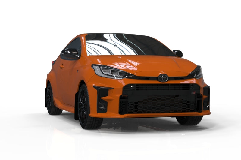 Rally Armor 20-25 Toyota GR Yaris Black Mud Flap w/White Logo