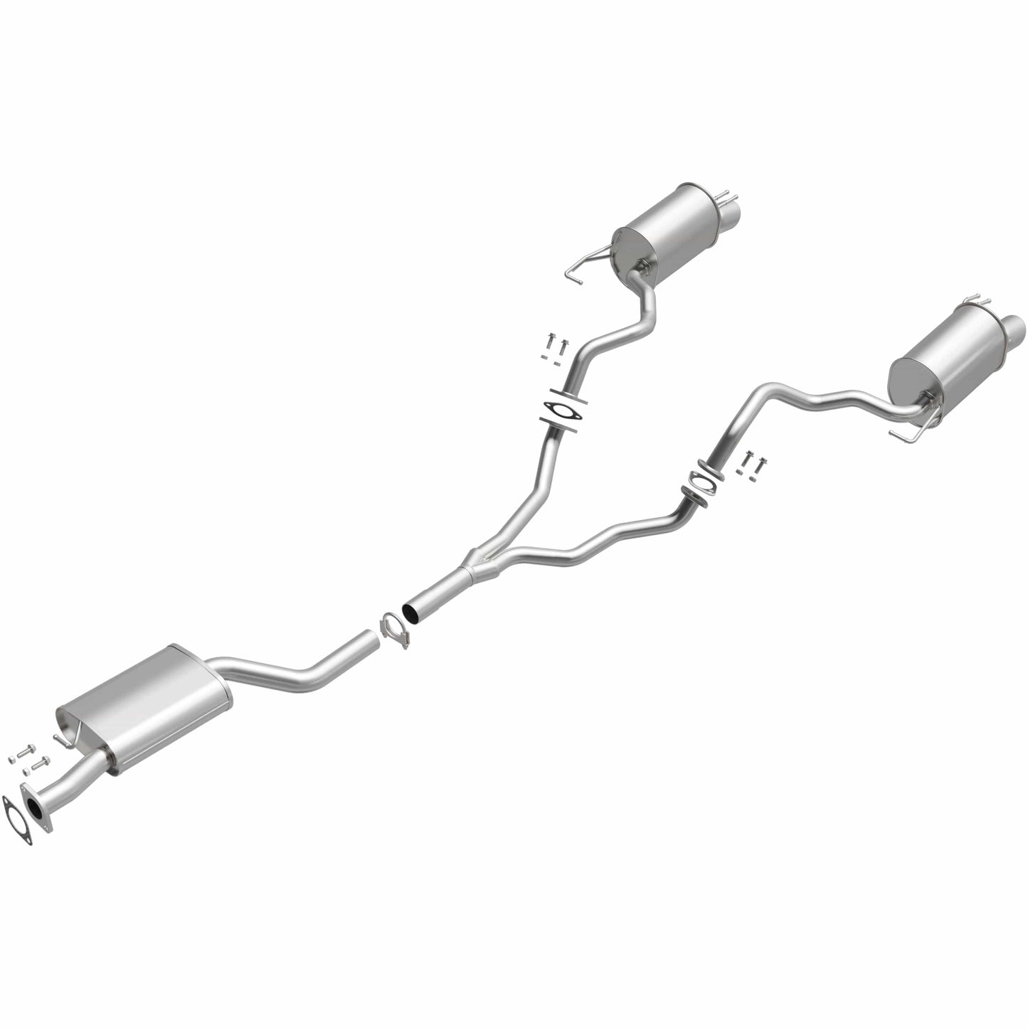 BRExhaust 2007-2009 Hyundai Santa Fe 3.3L Direct-Fit Replacement Exhaust System