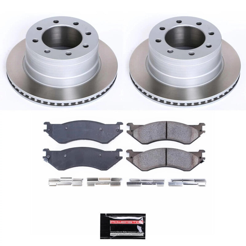 PowerStop 03-08 Dodge Ram 3500 Rear Semi-Coated Rotor Kit (SC5490)