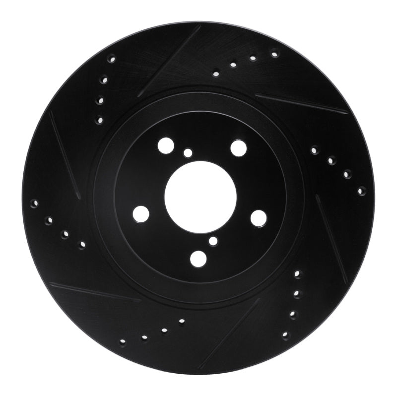 R1 04-25 Scion FR-S Front L D&S Black Brake Rotor | Subaru, Toyota (ECB-13034L)
