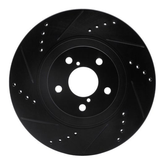 R1 04-25 Scion FR-S Front L D&S Black Brake Rotor | Subaru, Toyota (ECB-13034L)