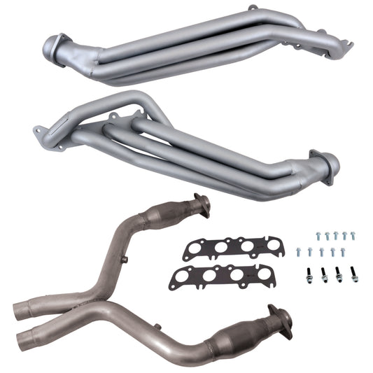 BBK 1-7/8in Long Tube Headers w/HF Catted X-Pipe | Ford Mustang 05-14 (18561)