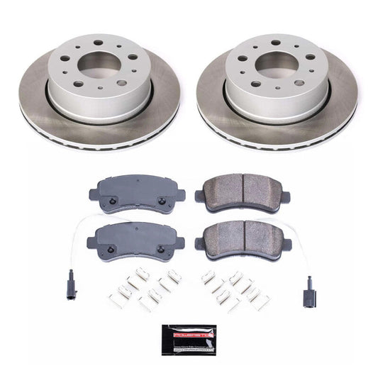 PowerStop 14-15 Ram ProMaster 3500 Rear Semi-Coated Rotor Kit (SC7313)