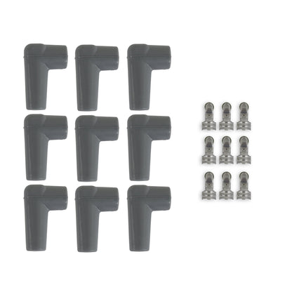 Boot & Terminal Kit 90 Deg Short HEI Gray 8848