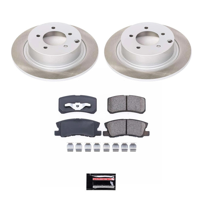 PowerStop 11-12 Mitsubishi Outlander Sport Rear Semi-Coated Rotor Kit (SC1630)