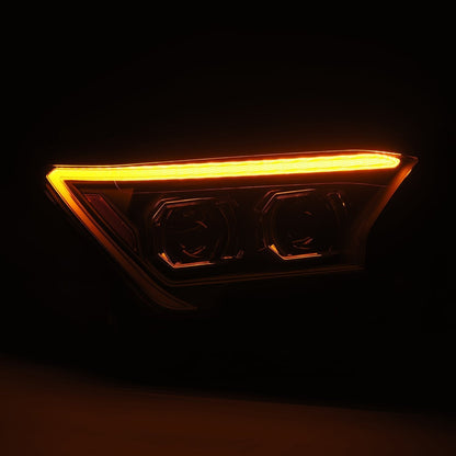 AlphaRex 24-25 Toyota Tacoma / 25-up 4Runner LUXX-Series LED Projector Headlights Black