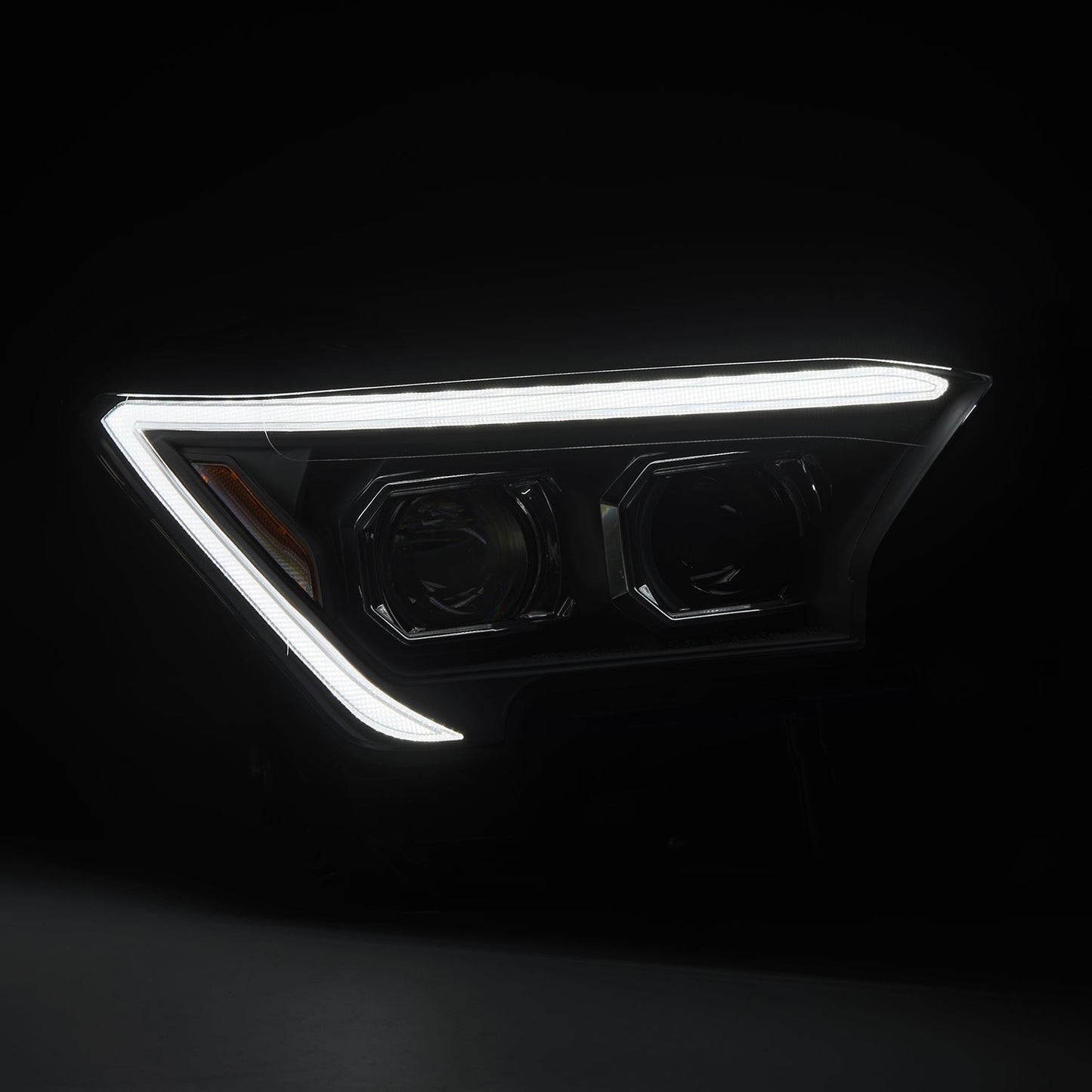 AlphaRex 24-25 Toyota Tacoma / 25-up 4Runner LUXX-Series LED Projector Headlights Black