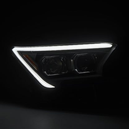 AlphaRex 24-25 Toyota Tacoma / 25-up 4Runner LUXX-Series LED Projector Headlights Black
