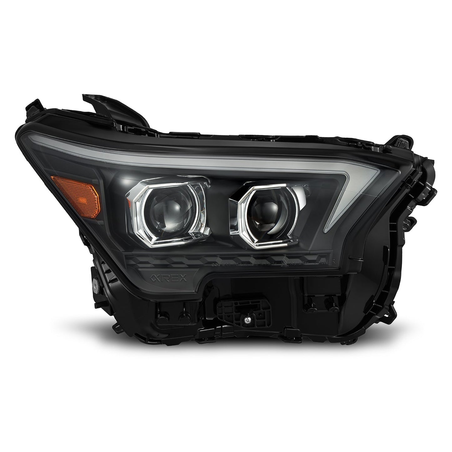 AlphaRex 24-25 Toyota Tacoma / 25-up 4Runner OG-Style LUXX-Series LED Projector Headlights Black