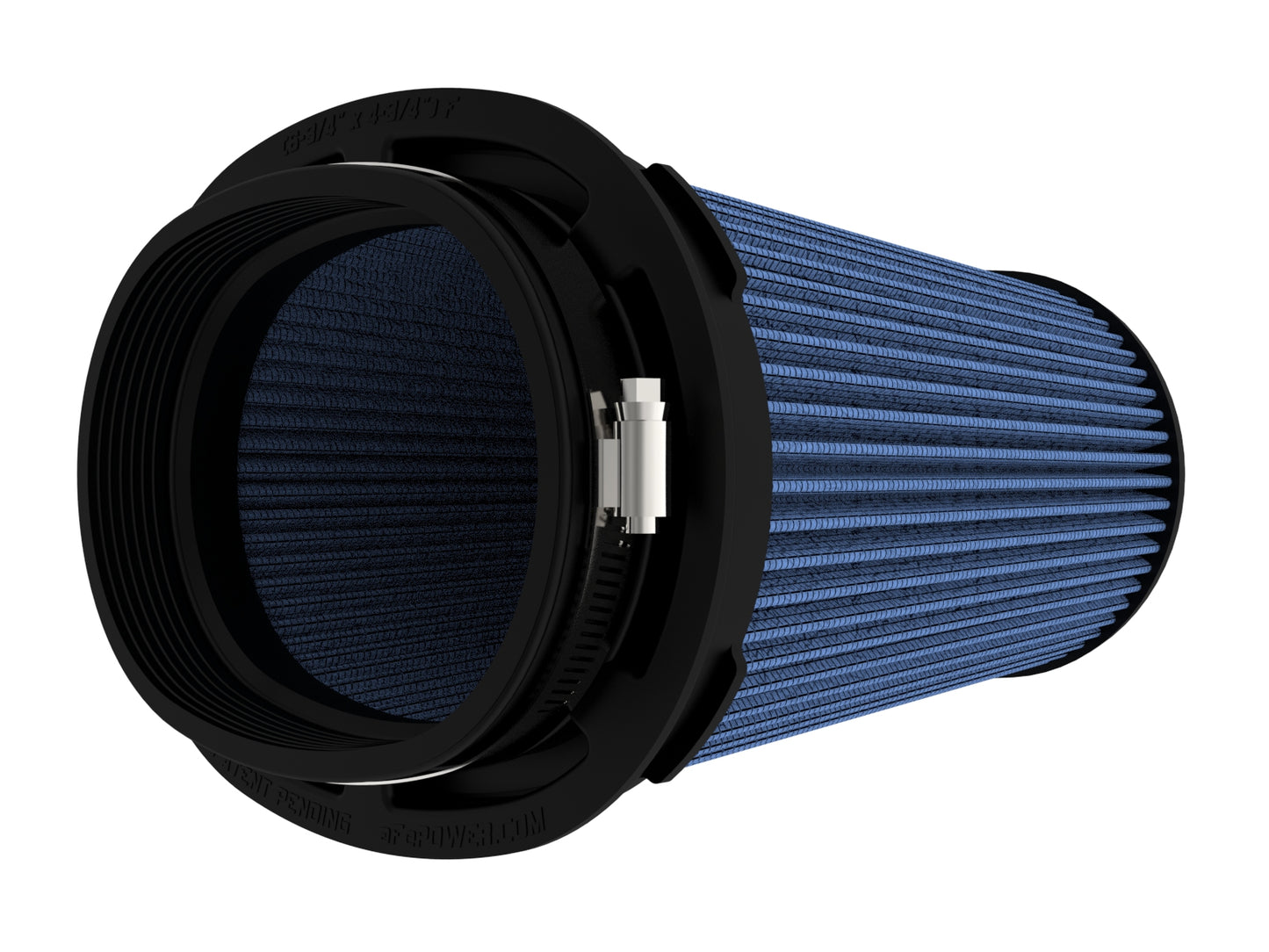 aFe MagnumFLOW Air Filter Pro 5 R 6.75inX4.75in F x 8.25inX6.25in B (INV) x 7.25X5in T (INV) x 9in