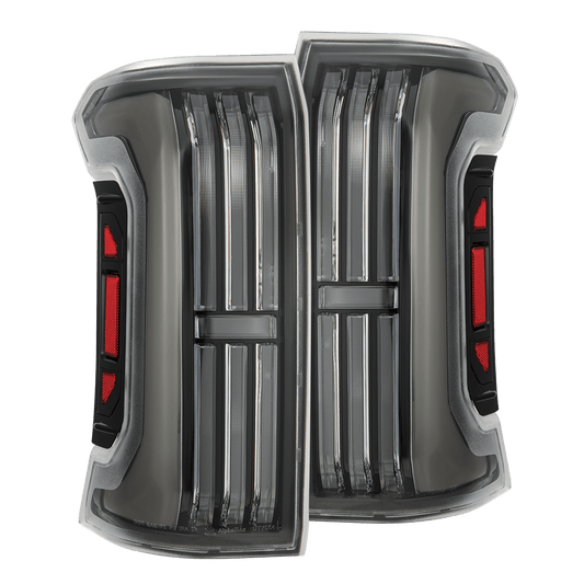 AlphaRex 24-25 Toyota Tacoma NOVA-Series Prismatic LED Tail Lights Black