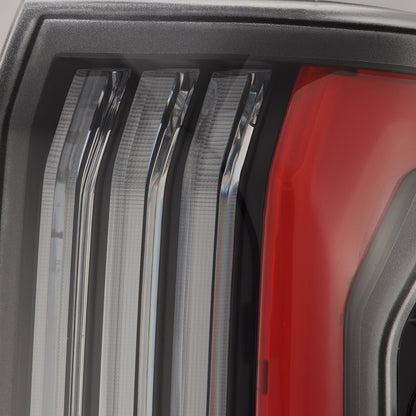 AlphaRex 24-25 Toyota Tacoma NOVA-Series Prismatic LED Tail Lights Black-Red