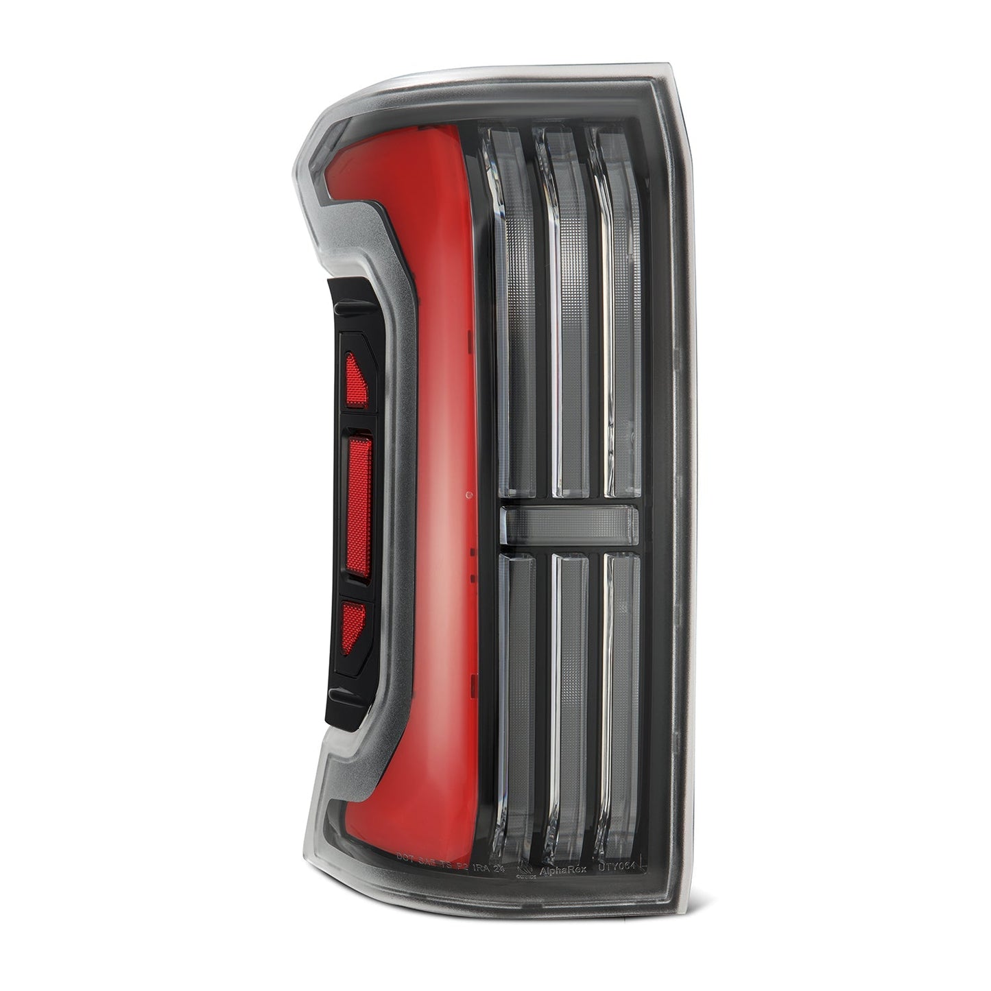 AlphaRex 24-25 Toyota Tacoma NOVA-Series Prismatic LED Tail Lights Black-Red