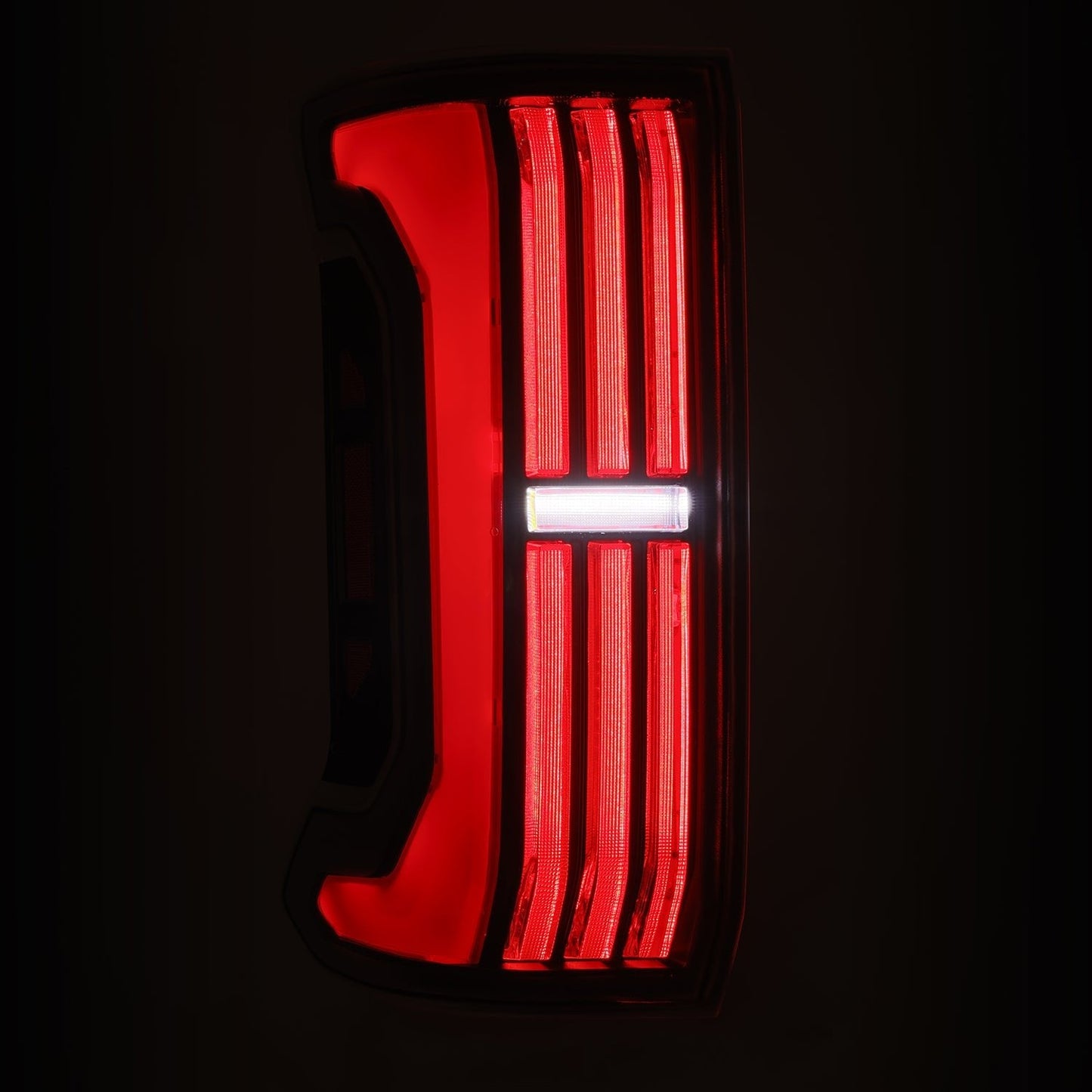AlphaRex 24-25 Toyota Tacoma NOVA-Series Prismatic LED Tail Lights Black-Red