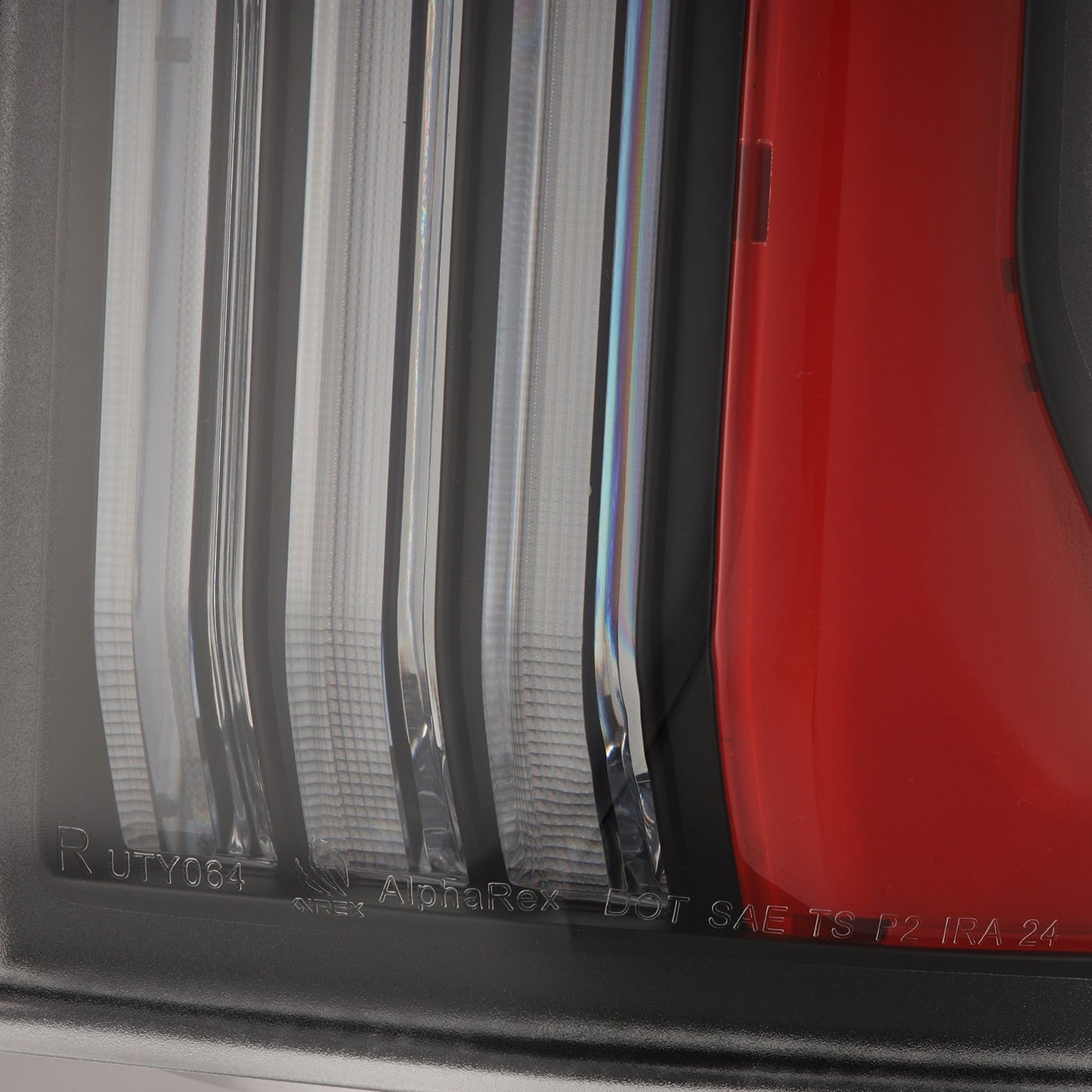 AlphaRex 24-25 Toyota Tacoma NOVA-Series Prismatic LED Tail Lights Black-Red