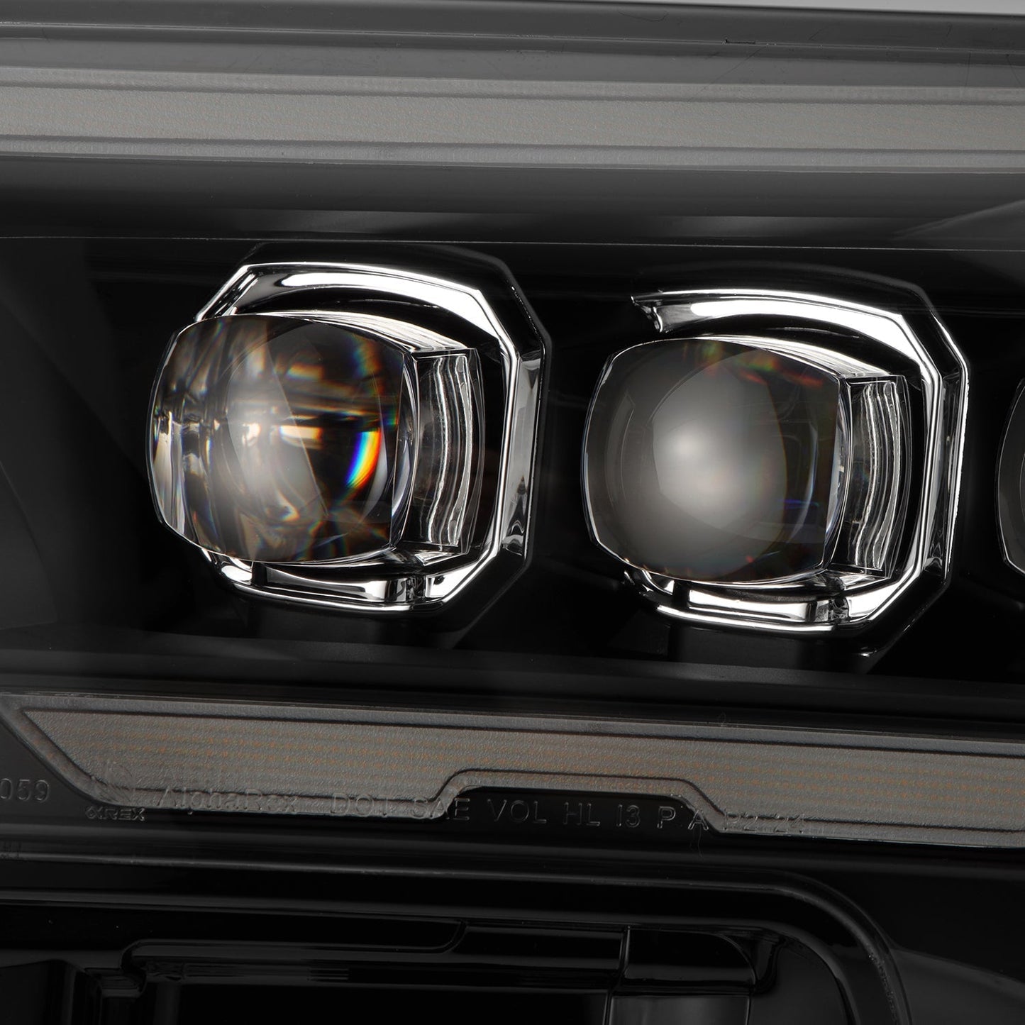 AlphaRex 24-25 Toyota Tacoma / 25-up 4Runner NOVA-Series LED Projector Headlights Black