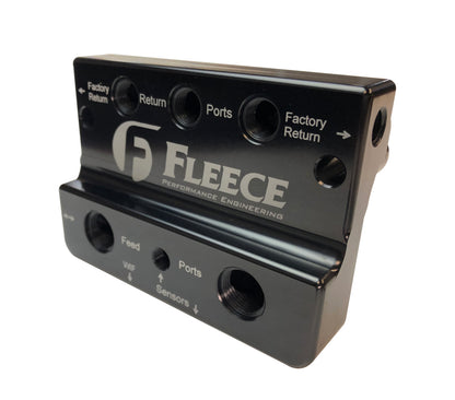 Fleece Performance 10-12 Dodge 6.7L Cummins 4th Gen Fuel Distribution Block
