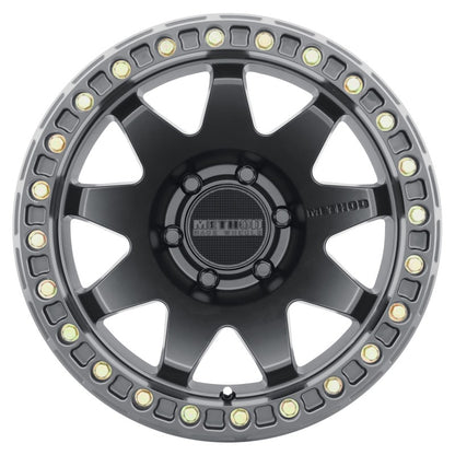 Method MR108 Beadlock Matte Black | 17x9" -44mm | 6x5.5mm Wheel