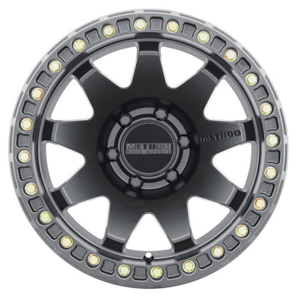 (set of 4) Method MR108 Beadlock Matte Black | 17x9" -44mm | 6x5.5in Wheel
