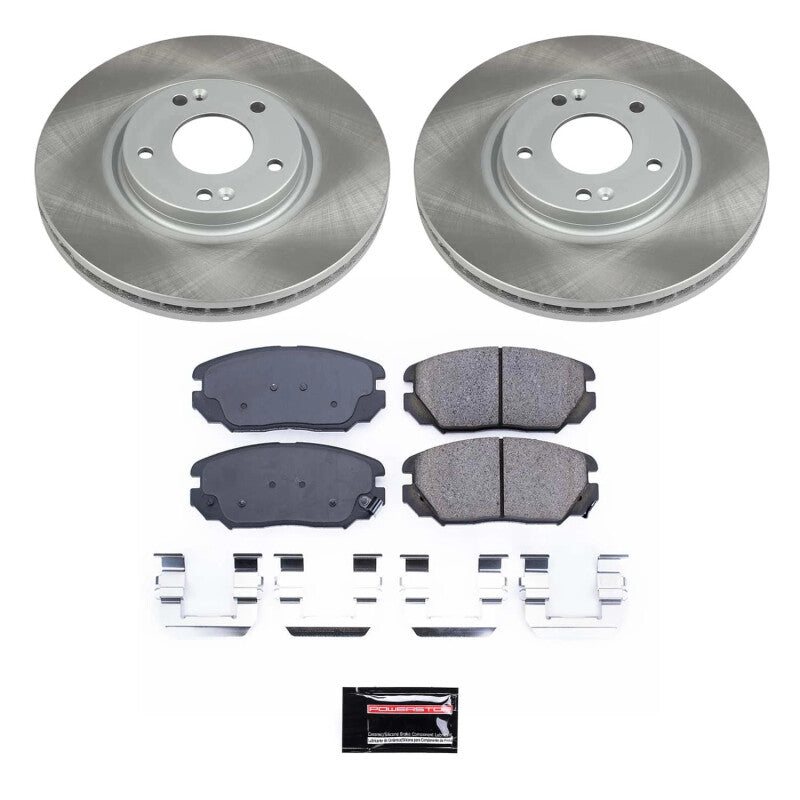 PowerStop 07-09 Kia Amanti Front Semi-Coated Rotor Kit (SC4646)