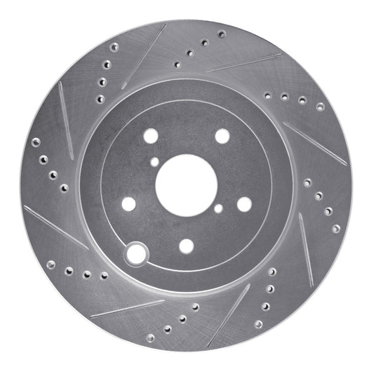 R1 14-21 Subaru WRX STI Rear Drilled & Slotted Rotor (631-13042R)