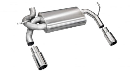 CORSA Sport / 2.5 in Axle-Back 3.5 in Single Tips | 2007-2018 Jeep Wrangler JKU/JK (24412)
