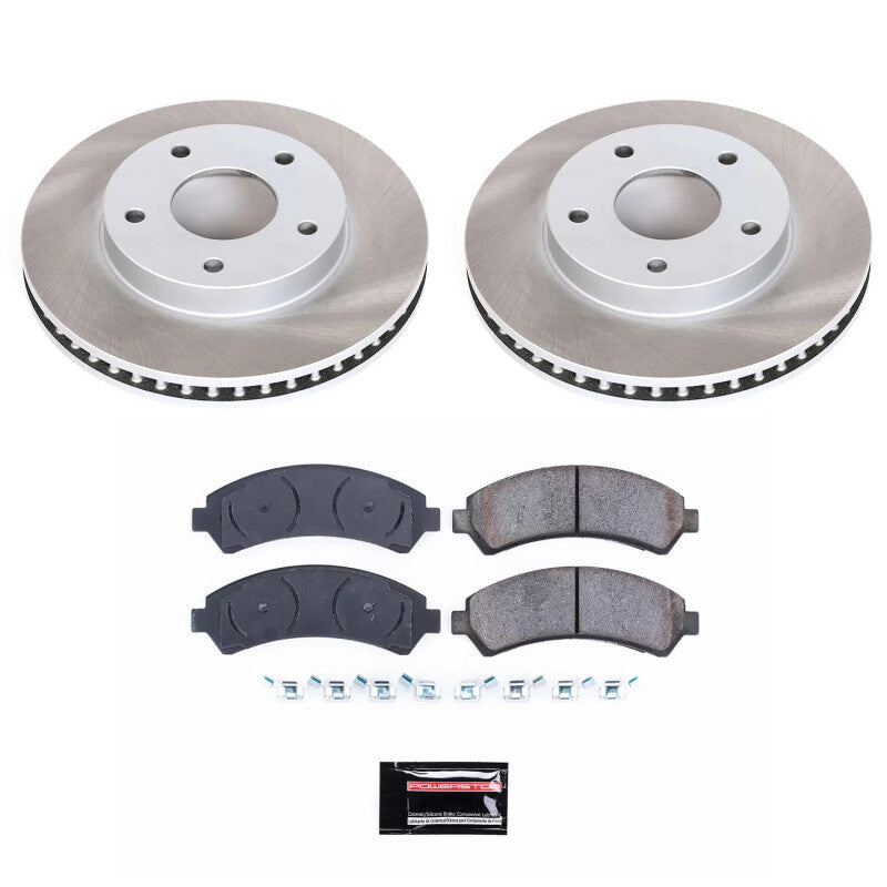 PowerStop 97-01 Oldsmobile Bravada Front Semi-Coated Rotor Kit (SC2004)