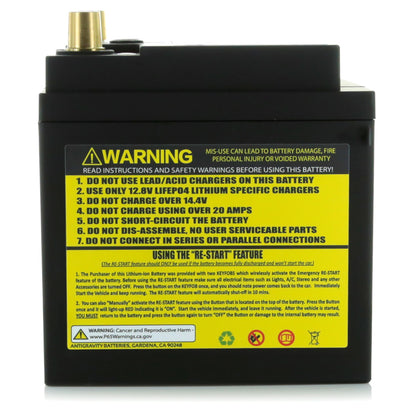 Antigravity H6/Group 48 Lithium Car Battery with Re-Start (AG-H6-24-RS)