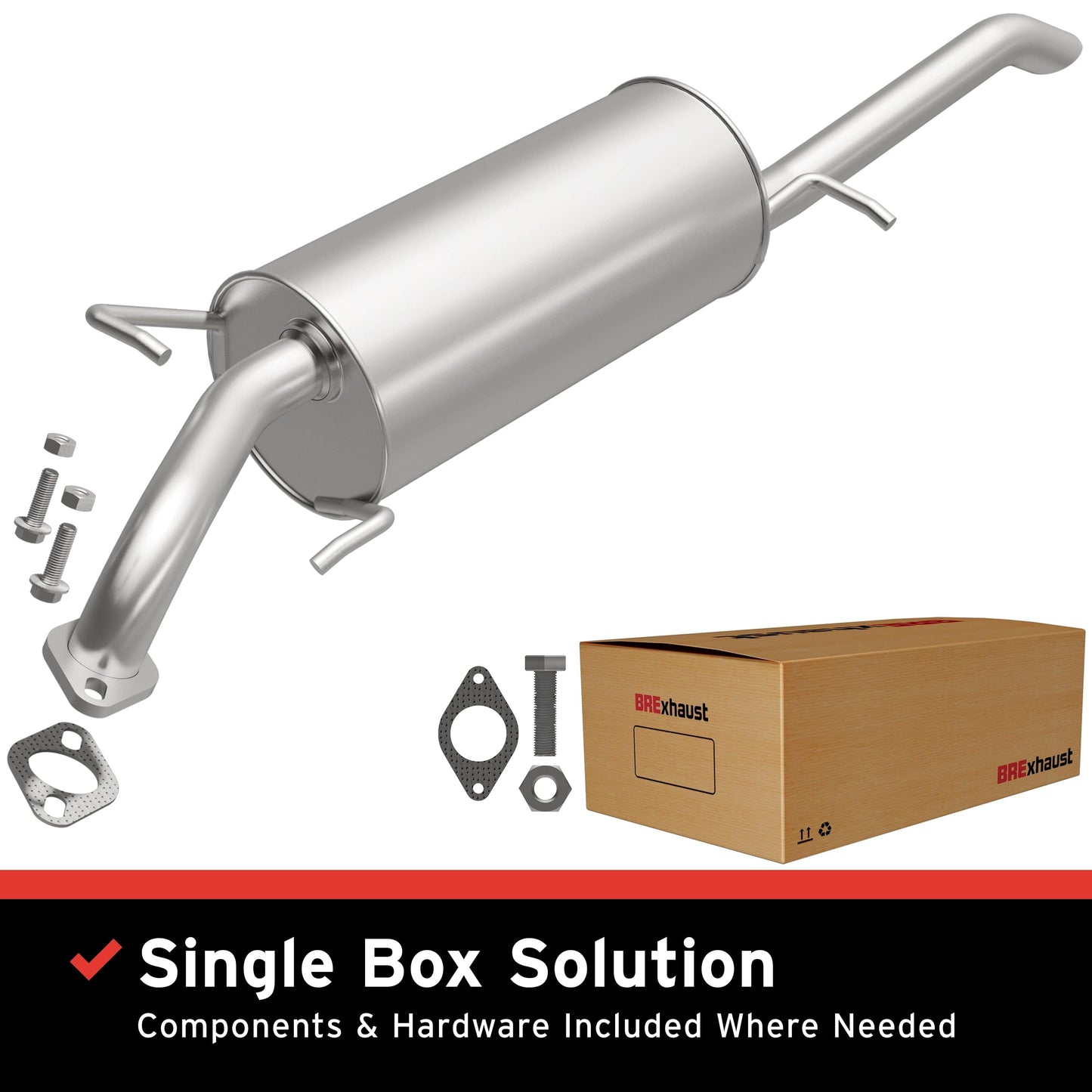 BRExhaust 2009-2011 Chevrolet Aveo 1.6L Direct-Fit Muffler Kit