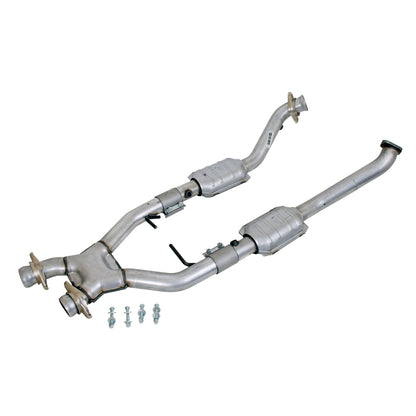 BBK 96-98 Mustang 4.6 Cobra High Flow X Pipe w/ Catalytic Converters (1618)