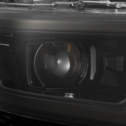 AlphaRex 880906 LUXX Dual LED Projector Headlights Alpha-Black Ram 25-26