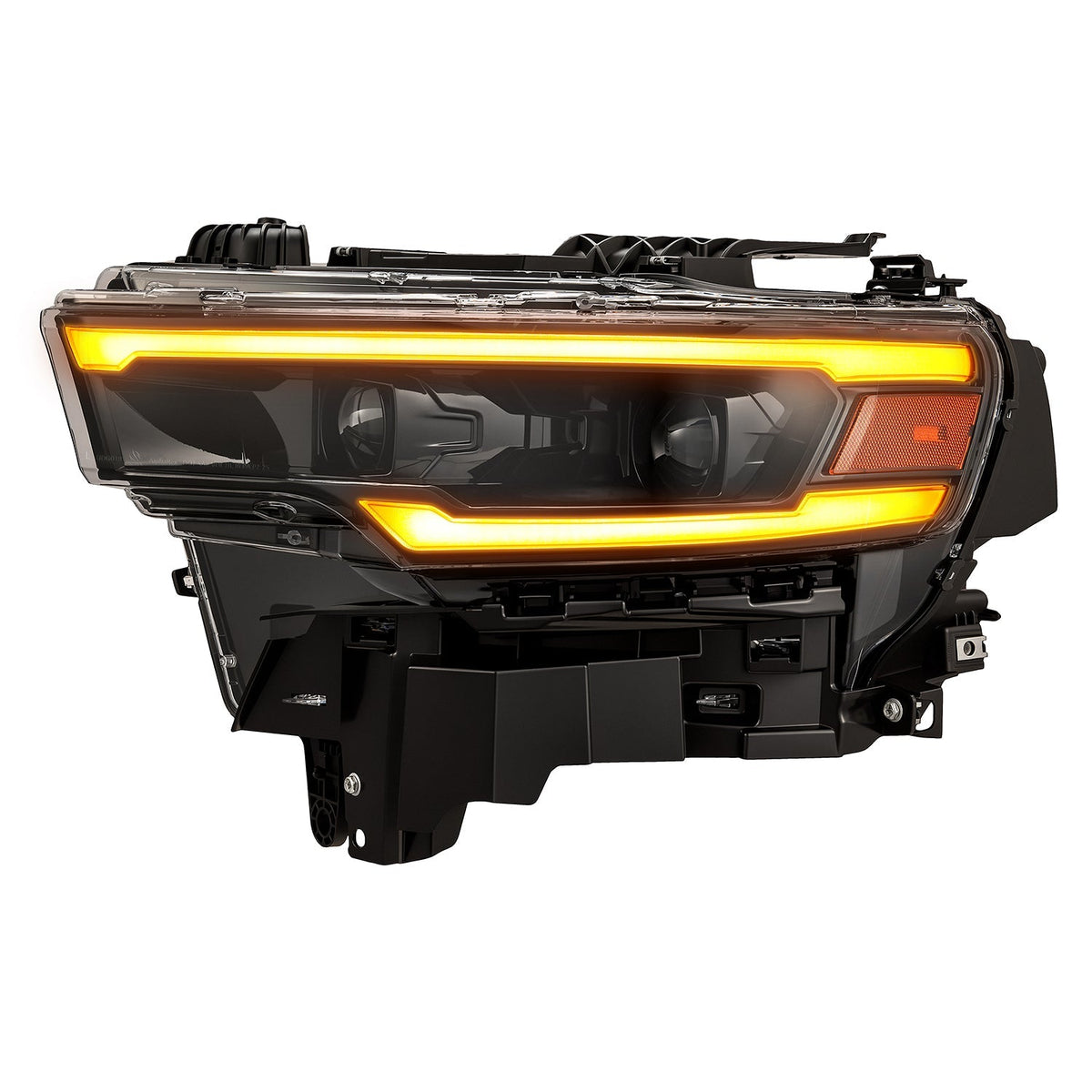 AlphaRex 880906 LUXX Dual LED Projector Headlights Alpha-Black Ram 25-26