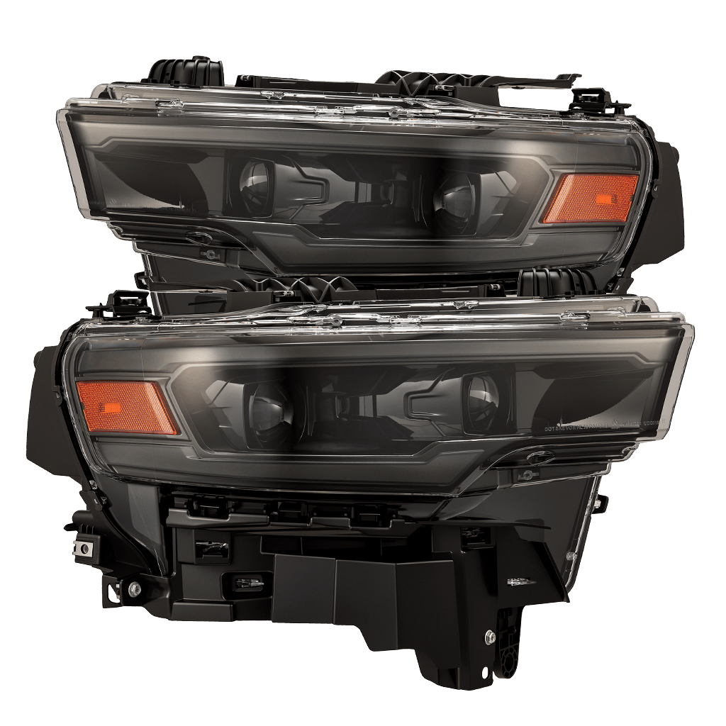 AlphaRex 880906 LUXX Dual LED Projector Headlights Alpha-Black Ram 25-26
