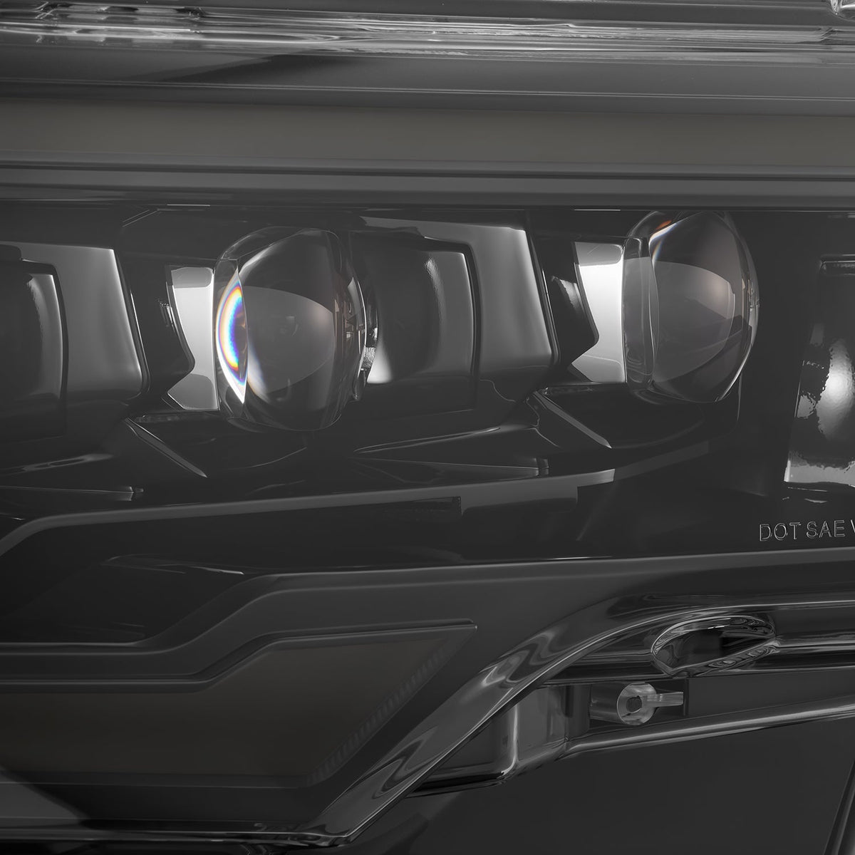 AlphaRex 880890 NOVA Quad LED Headlights Alpha-Black for 25-26 Ram 1500