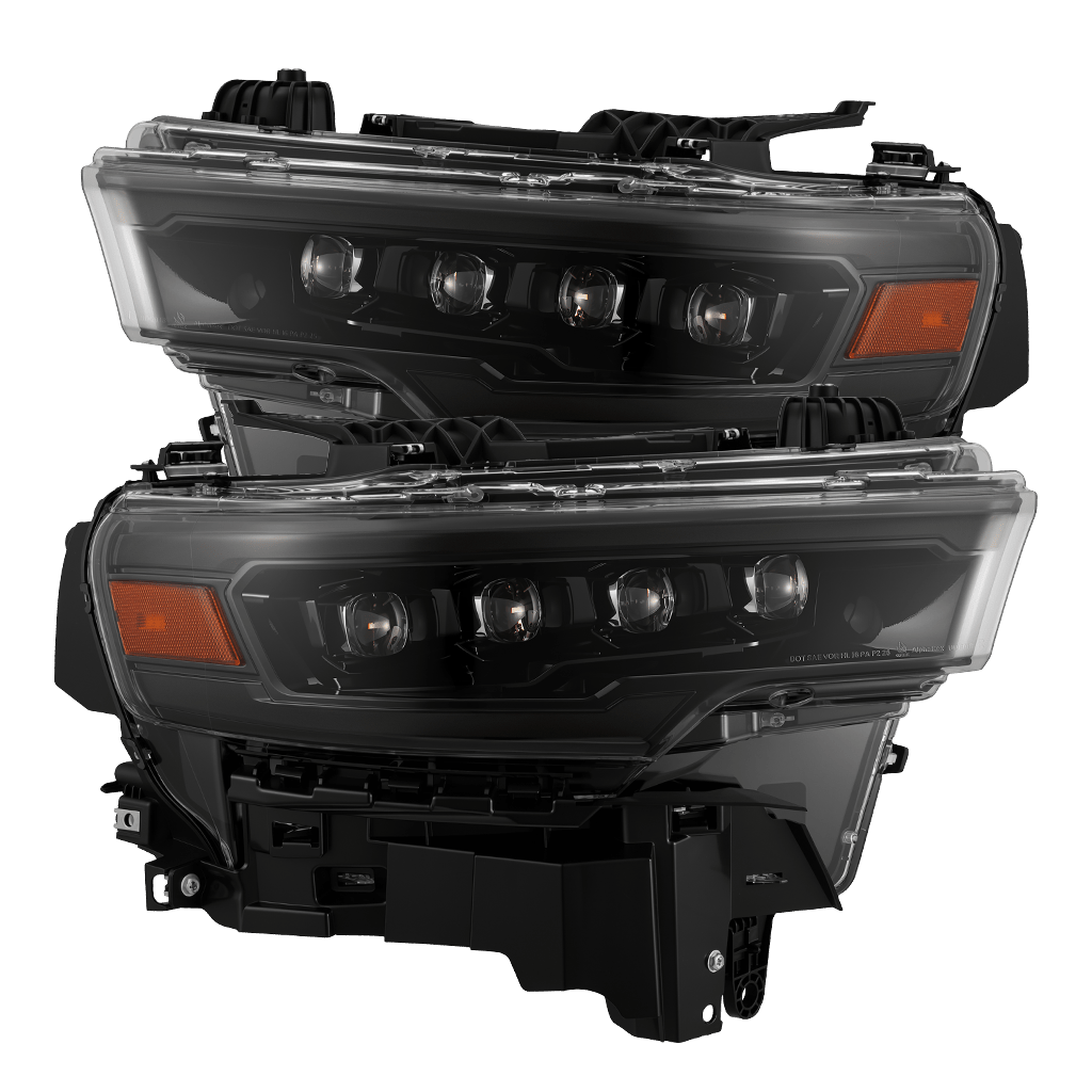 AlphaRex 880890 NOVA Quad LED Headlights Alpha-Black for 25-26 Ram 1500