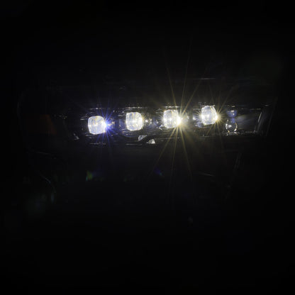 AlphaRex 880890 NOVA Quad LED Headlights Alpha-Black for 25-26 Ram 1500