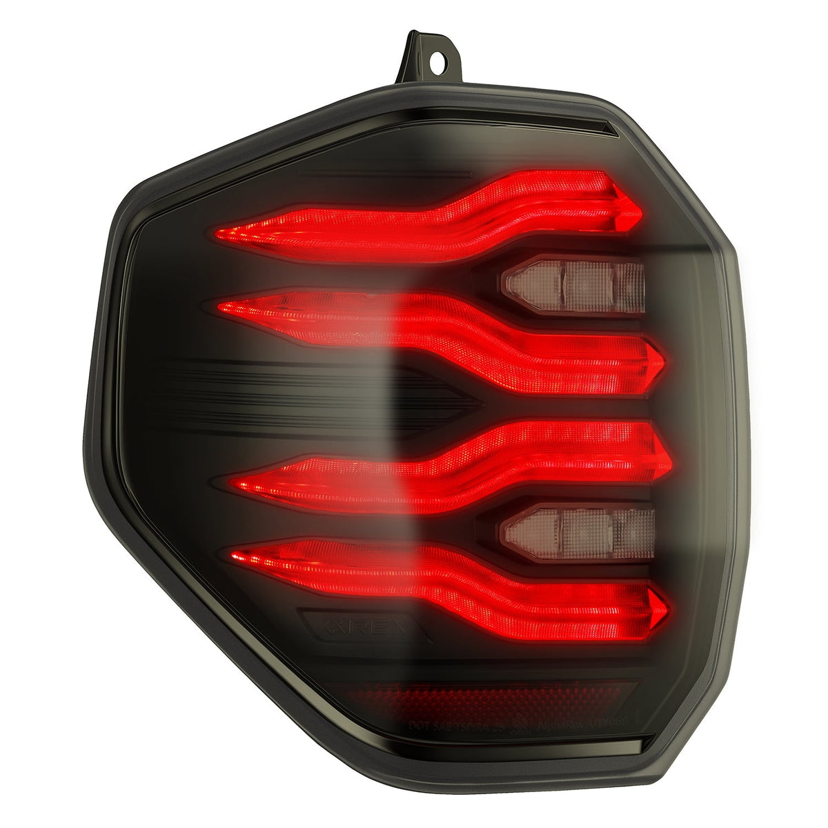 AlphaRex 2025+ Toyota 4Runner Luxx Series LED Tail Lights - Black/Smoke