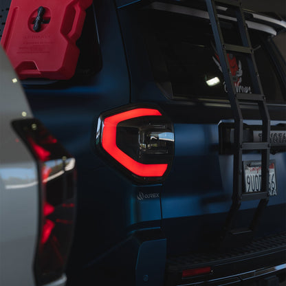 AlphaRex 24+ Toyota 4Runner Nova Series LED Tail Lights - Black/Clear