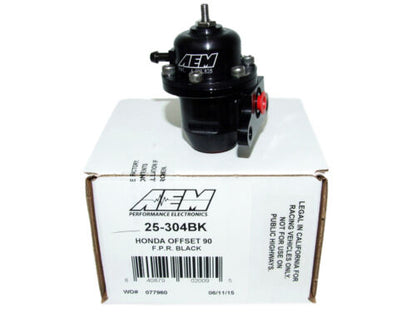 AEM Electronics Adjustable Fuel Pressure Regulator Black (25-304BK)