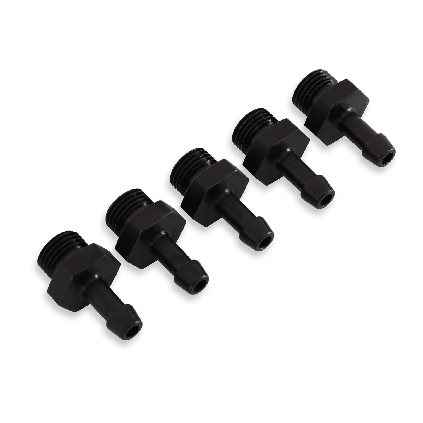 AEM EV AEM Adjustable Fuel Pressure Regulator Barb Fitting -6 (9/16"-18) to 7mm - 5 PK - 25-393
