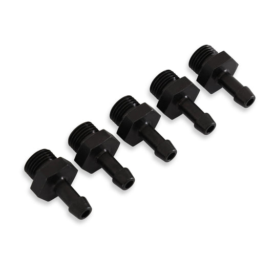 AEM EV AEM Adjustable Fuel Pressure Regulator Barb Fitting -6 (9/16"-18) to 7mm - 5 PK - 25-393