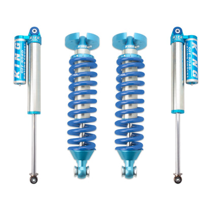 King Shocks 2.5 Performance Coilovers + Rear Reservoir Shocks Set w/0-3" lift - 2009-2013 Ford F-150 RWD