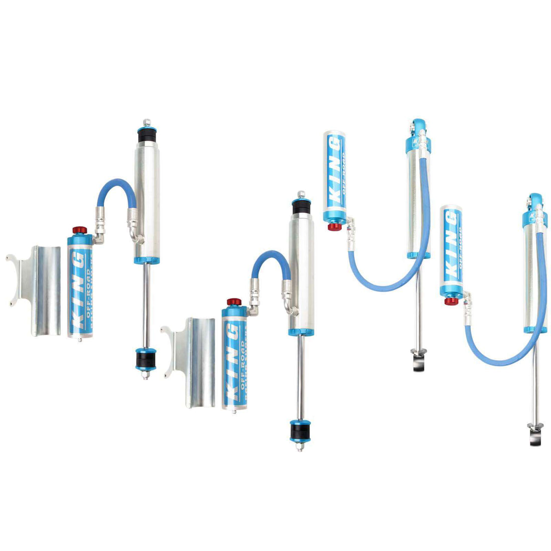 King Shocks 2.5 Performance w/ Remote Reservoir Adjustable Shocks Set - 1984-2020 Toyota Land Cruiser 79 Series 4WD